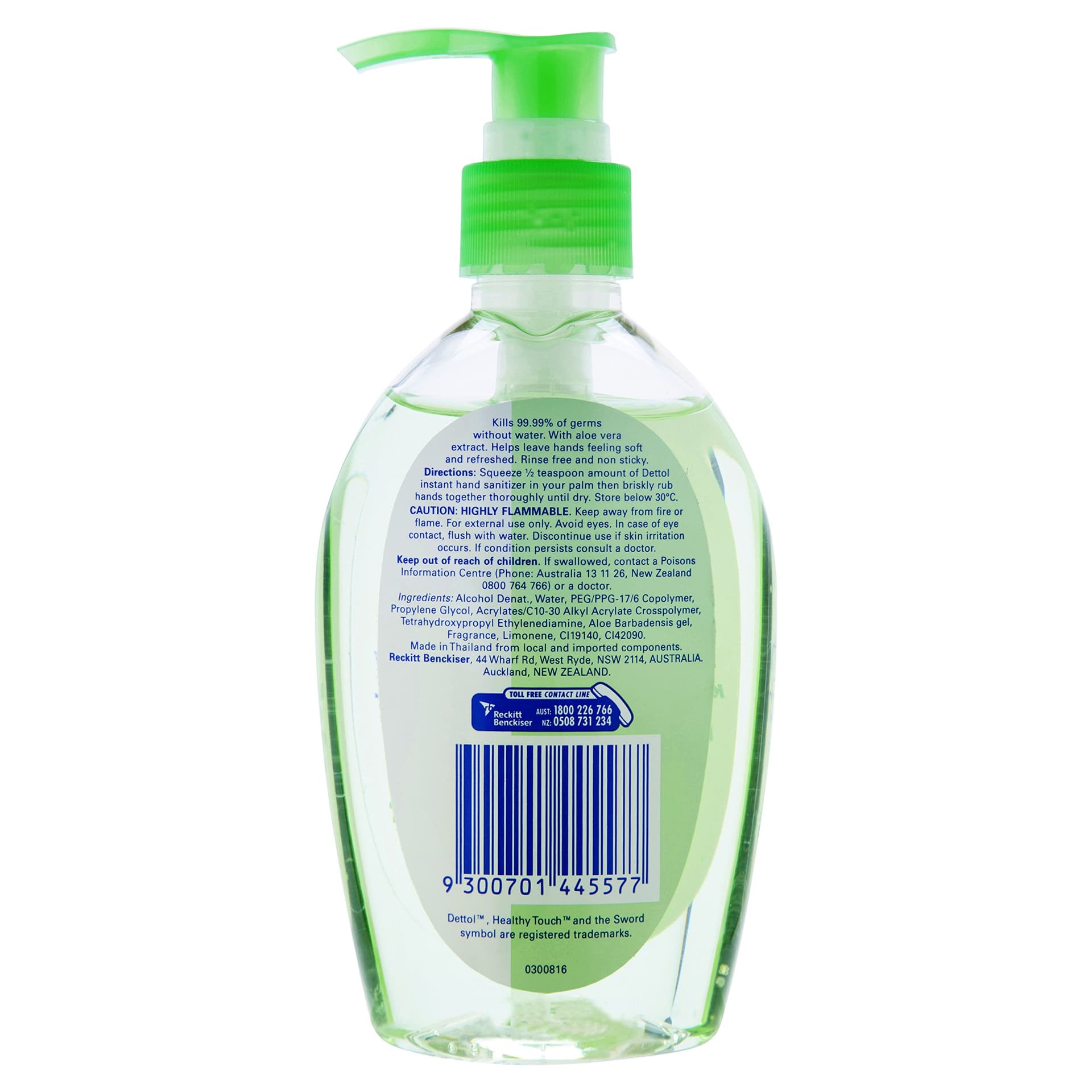 Dettol Healthy Touch Instant Liquid Hand Sanitiser Refresh, 200ml (Pack of 3) thumbnail 3