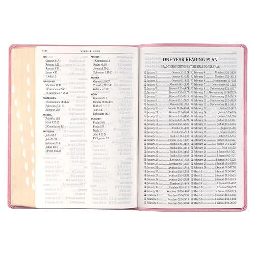 KJV Holy Bible, Giant Print Full-size Faux Leather Red Letter Edition - Thumb Index & Ribbon Marker, King James Version, Pink (KJV Full Size GP Editions) thumbnail 6