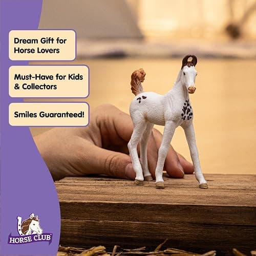 Schleich Horse Club - Marwari Foal - 3" Hand-Painted Collectable, Realistic Toy Horse Figurine for Girls and Boys. Durable Educational Figure for Fun Imaginative Play. Cool Kids Toys Ages 5+ 14896 thumbnail 5
