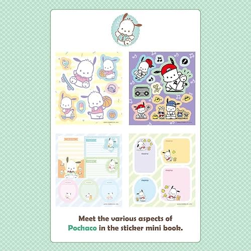 Character Sticker Minibook - Pochacco 24 Unique Stickers, 9.5 x 10.5 cm (3.7 x 4.1 in) - Different Designs, Themes & Settings for Endless Fun - Ideal for Scrapbooking, Decoration & Creative Projects thumbnail 4