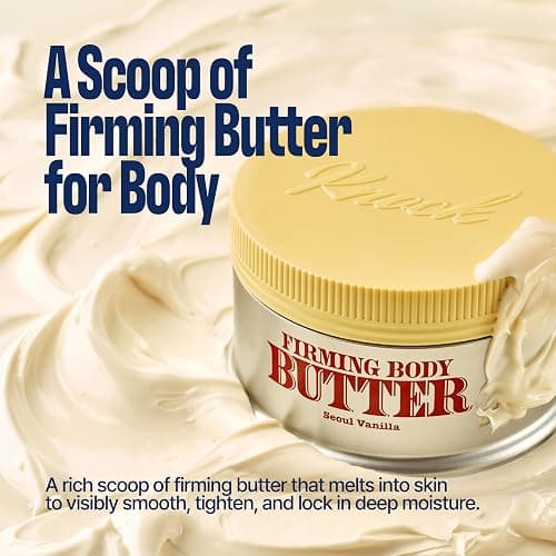 Knock Firming Body Butter, Deep Moisturizer, Gourmand Scent | Rich Hydrating Body Cream, skin tightening formula, Non-Greasy, Shea Butter thumbnail 2