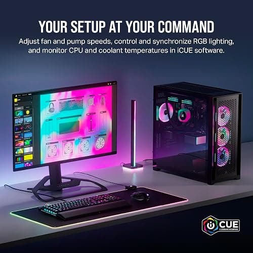 Corsair iCUE LINK QX120 RGB 120mm Magnetic Dome RGB Fans - Triple Fan Starter Kit with iCUE LINK System Hub - White thumbnail 8