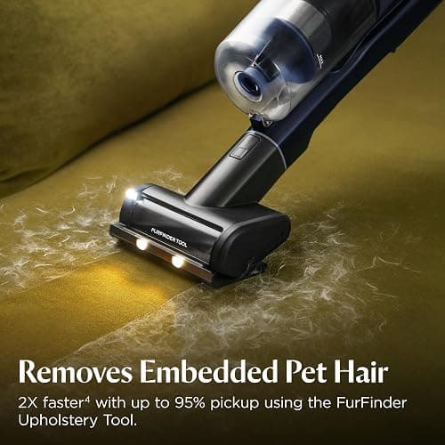Bissell PowerClean DualBrush 280W Self-Standing Vacuum, 4196K | DualBrush & AutoAdapt technology; self-cleaning brush roll; removable battery; bright headlights thumbnail 6