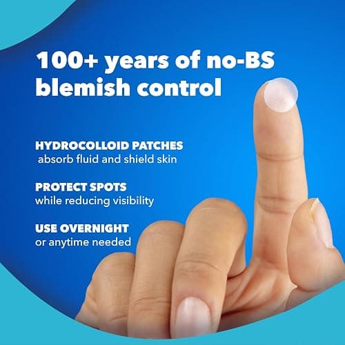Noxzema Hydrocolloid Pimple Patches with Niacinamide & Tea Tree Extract, Acne Treatment for Face Blemishes, Absorbs Oil & Reduces Breakouts, Dermatologist Tested, 30 Count thumbnail 3