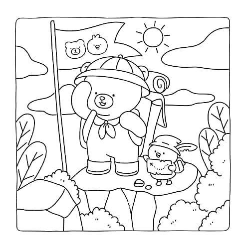 Gummy & Pecky: Super Cute Coloring Book for Adults and Teens about Besties and Their Heartwarming Adventures thumbnail 7