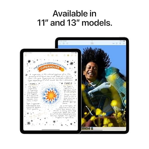 Apple iPad Air 11-inch (M2): Built for Apple Intelligence, Liquid Retina Display, 256GB, 12MP Front/Back Camera, Wi-Fi 6E, Touch ID, All-Day Battery Life — Starlight thumbnail 3