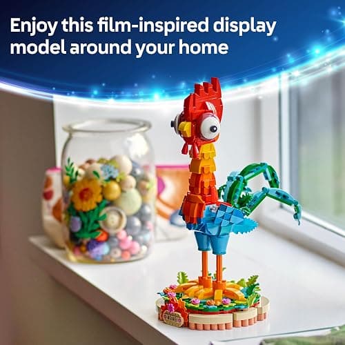 LEGO | Disney Moana 2 Heihei Building Toy - Play and Display Animal Figure with a Rotating Head, Posable Wings & Tail Feathers plus a Stand - Birthday Gift for 9+ Year Old Girls - 43272 thumbnail 9