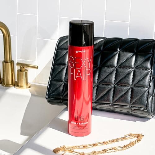 SexyHair Big Spray & Play Volumizing Hairspray | Hold and Shine | Up to 72 Hour Humidity Resistance | All Hair Types - Spray & Play | 10 fl oz thumbnail 6
