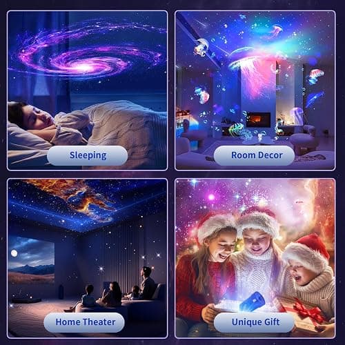 [2025 8th Gen] Star Projector, Galaxy Projector for Bedroom Night Light with Timer, Mood Lighting, Solar System Realistic Space Planetarium Projector Moon Lamp, Room Decor for Ceiling Kids Adults thumbnail 6