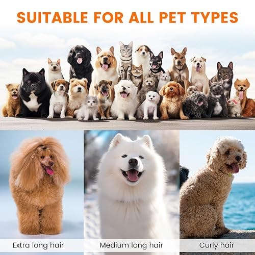 ubrobo Dog Grooming Vacuum, Dog Grooming Kit with Pet Clippers, 12,000Pa Pet Hair Vacuum for Dogs, Low Noise Home Cleaning Tool in 1, PG10 thumbnail 7