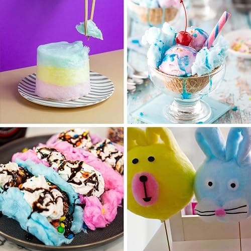 Nostalgia Cotton Candy Machine - Retro Cotton Candy Machine for Kids with 2 Reusable Cones, 1 Sugar Scoop, and 1 Extractor Head – Red thumbnail 8