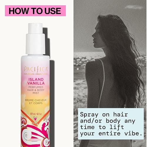 Pacifica Island Vanilla Hair Mist Perfume and Full Body Spray for Women - Fragrance Spray for A Mood-Lifting Experience, Paraben-Free, Clean Beauty No Alcohol, Vegan & Cruelty-Free, 6 oz oz thumbnail 9