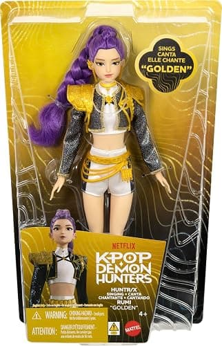 ​Mattel Kpop Demon Hunters HUNTR/X Rumi “Golden” Singing Doll | Wearing Removable Signature Outfit, 5 Posable Joints, Inspired by the Movie thumbnail 6