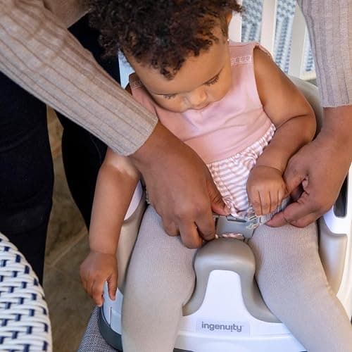 Ingenuity Baby Base 2-in-1 Booster Feeding and Floor Seat with Self-Storing Tray - Cashmere thumbnail 8