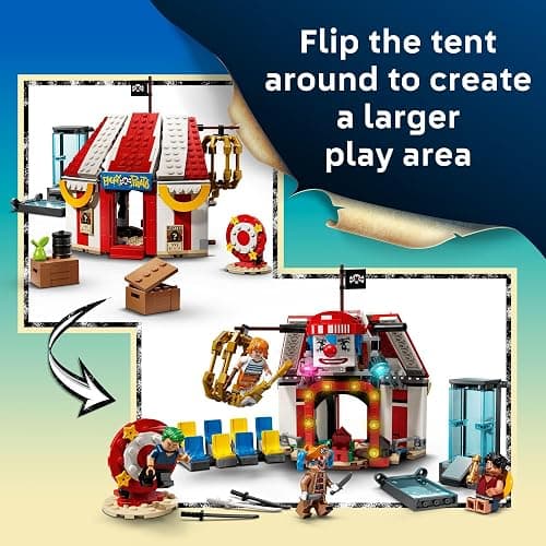 LEGO ONE Piece Buggy The Clown’s Circus Tent Building Blocks - Creative Building Toy for Boys & Girls, 8+ - 4 Toy Figures & Playset for Pretend Play - Gift Idea for Birthdays & Anime Fans - 75637 thumbnail 3