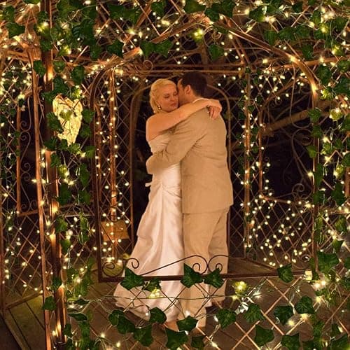 Comtelek 168 FT Artificial Ivy 24 Pack Ivy Vine Garland Ivy Leaves Greenery Garlands Clip Hanging Fake Leaf Plants Faux Green Flowers Decor Home Kitchen Garden Office Wedding Wall - 168 ft - 12 thumbnail 2