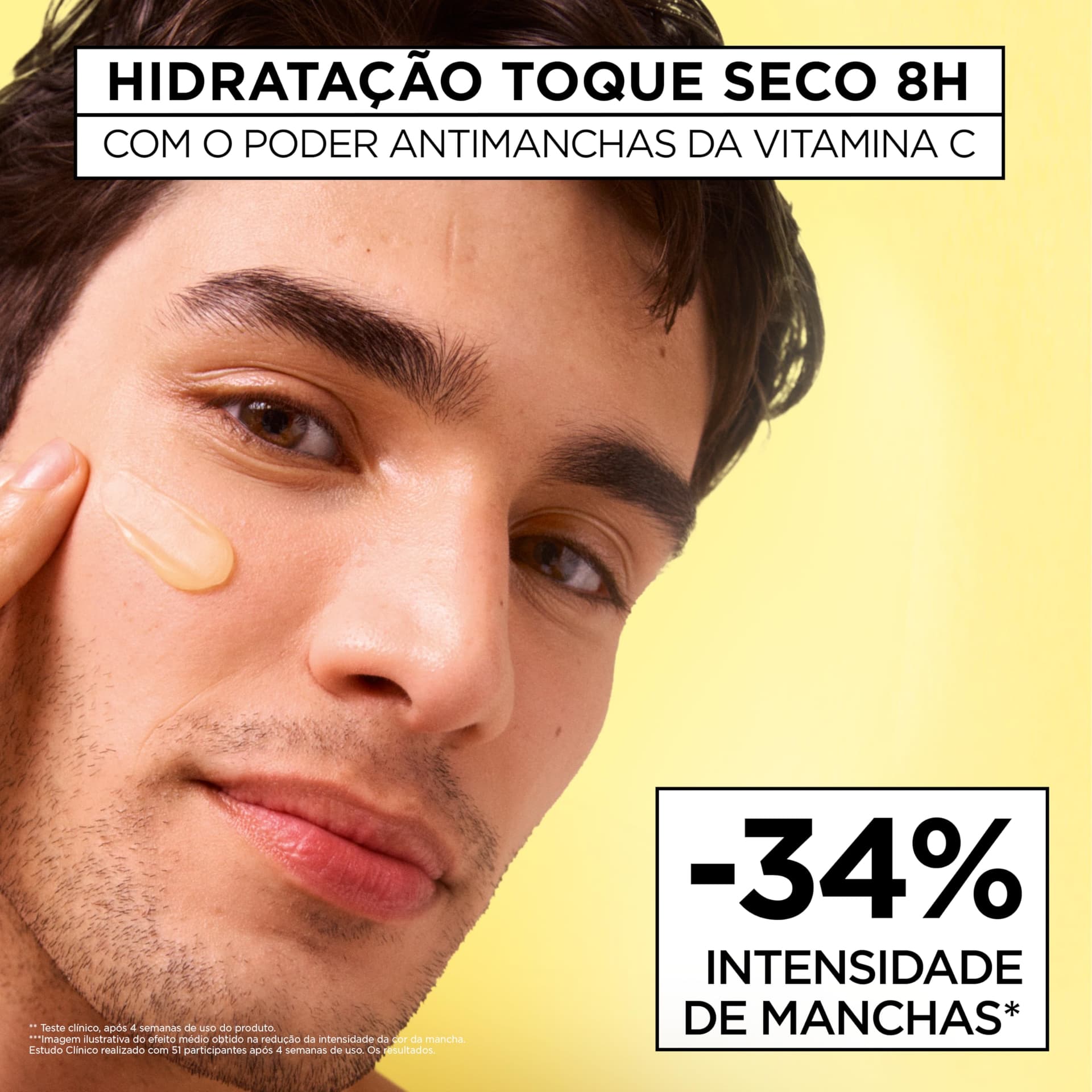 Garnier, Gel Creme Hidratante Facial Antimanchas Toque Seco, com Vitamina C, Niacinamida e Ácido Hialurônico, Controla a Oleosidade e Uniformiza a Pele, 85g thumbnail 5