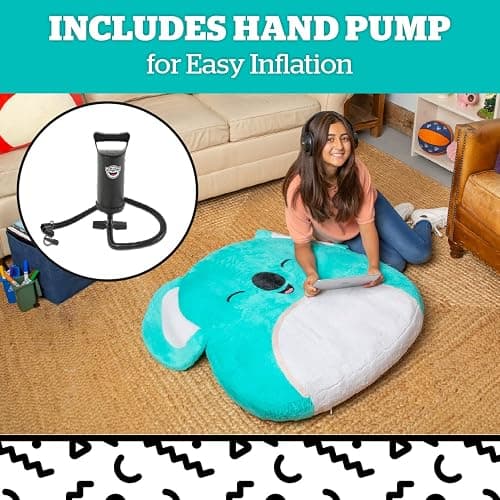 BigMouth x Squishmallows Original Inflat-A-Pal, Inflatable Floor Pillow, Jumbo Animal Cushion Lounger for Kids - Kevin the Koala thumbnail 4