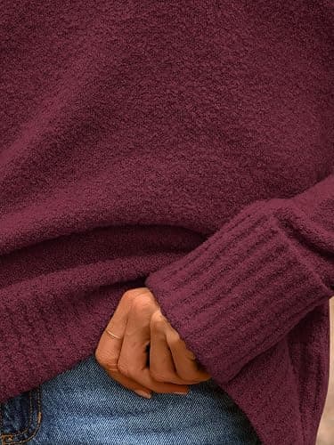 LILLUSORY Women Oversized Warm Cozy Knit Sweaters 2026 Fall Fashion Outfits | Fuzzy Knit, Warm Chunky Long Pullover, Cute Winter Clothing, Old Money Clothes, Ladies Trendy Tunic thumbnail 5