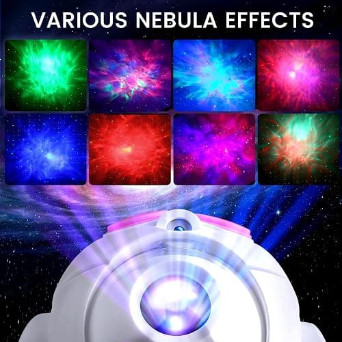Star Projector Galaxy Night Light Projector,Astronaut Space Projector Starry Nebula Ceiling LED Lamp Light Projector Show for Party Bedroom Gaming Room Decor Aesthetic,Girls Boys Christmas Gift (Pink) thumbnail 3