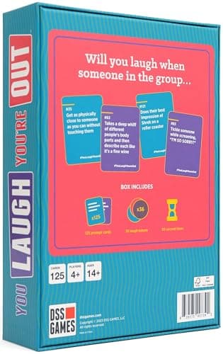 DSS Games You Laugh You're Out [Try Not to Laugh Family Card Game for Adults, Kids & Teens | White Elephant Gift for Adults | 125 Prompt Fun Cards for Family Game Nights & Parties Ages 14+] thumbnail 3