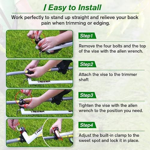 zamazi Upgraded Weedeater Handle, WeedEater Trimmer Handle Extension Lawn Ergonomic String Trimmer for Back Saver, Lawn Care and Landscaping-17.7IN thumbnail 5