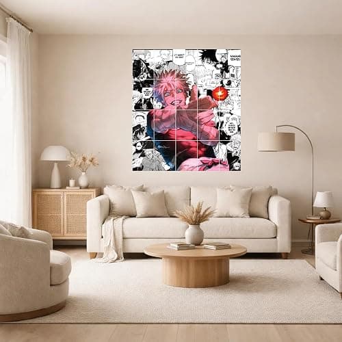 Aniculture Gojo Satoru Manga Collage Split Poster Pack (Set of 20) | Jujutsu Kaisen Anime Wall Art | 7 × 10 Inch Each | 300 GSM HD Posters with Adhesive Back thumbnail 3