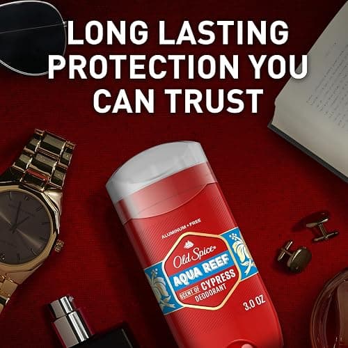 Old Spice Aluminum Free Deodorant for Men, 24/7 Odor Protection, 24/7 Freshness & Lasting Scent, Aqua Reef with Cypress Scent, 3.0 oz with Travel Size Swagger Body Wash (Pack of 4) thumbnail 5