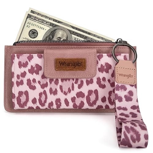 X Wrangler Wallet for Women Ladies Female Card Cases & Money Organizers Wristlet with Wallet Large Clutch with Coin Purse Smooth Zipper and Rfid Lining thumbnail 3