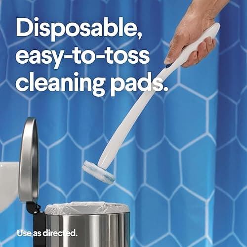 Clorox Original Toilet Cleaning System - ToiletWand, Storage Caddy and 16 Refill Heads, Dorm Room Essentials, - 16 Count (Pack of 1) thumbnail 6