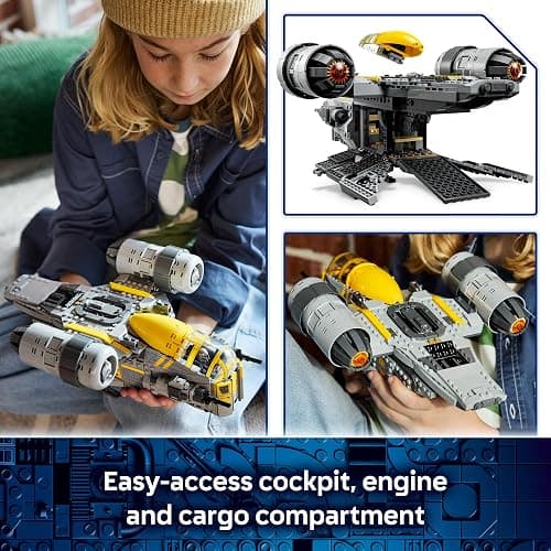 LEGO Star Wars: The Mandalorian and Grogu The Razor Crest Building Toy - Build and Display Set for Boys & Girls, Ages 10+ - Star Wars Gifts for Birthdays & Fans - 75447 thumbnail 3