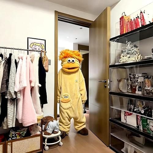 Beita Big Mouth Monster pajamas,Goofy Onesie，Cozy Home Loungewear,Soft Fabric,Long thumbnail 3