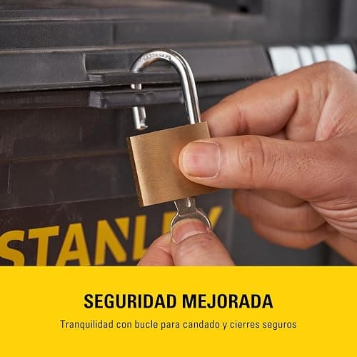 STANLEY Mobile Work Centre Toolbox, taller rodante 2 en 1 con unidades apilables y caja de herramientas extraíble, 1-93-968 thumbnail 9