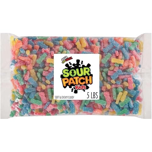 SOUR PATCH KIDS Soft & Chewy Gummy Candy, Bulk Candy, 5 lb - Image 1