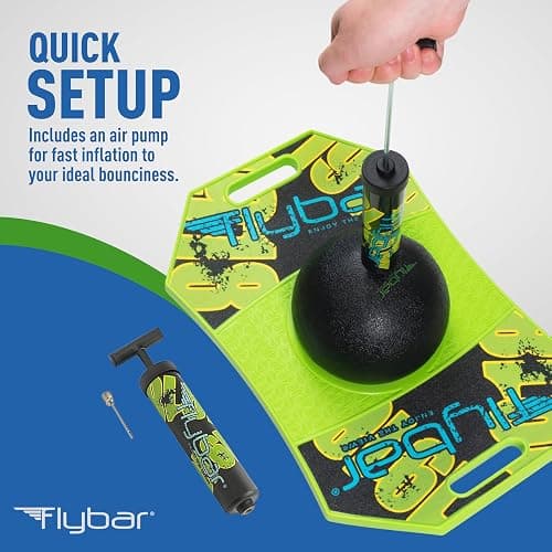 Flybar Pogo Trick Ball for Kids – Balance Bounce Board with Anti-Slip Deck – Pump Included - Indoor & Outdoor Toys for Boys and Girls Fun Way to Reduce Screen Time Supports up to 160 lbs – Ages 6+ thumbnail 2