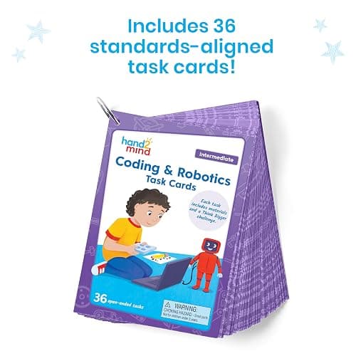 hand2mind Coding & Robotics Intermediate Task Cards, Coding for Kids 8-12, Computer Programming & Technology Toys for Kids, STEM Projects, STEM Activities for Classroom, Science Classroom Supplies thumbnail 2