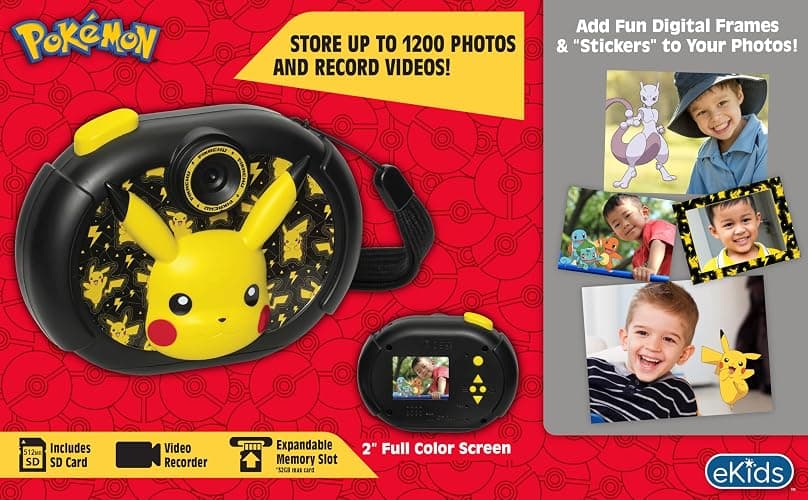 Pokemon Pikachu Kids Camera with SD Card Digital Camera with Video thumbnail 2