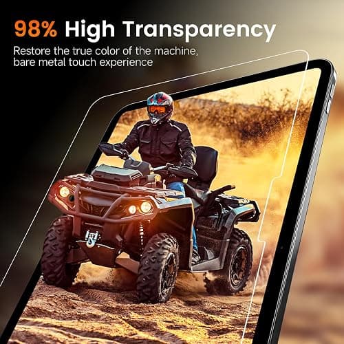 PandaShield 2 Pack for iPad 11th/10th Gen.(A16 2025/2022,11/10.9 inch)9H+ Tempered Glass Screen Protector with Easy-Install[12FT Grade Shatterproof]Apple Pencil Compatible,HD Clarity,Scratch Resistant thumbnail 6