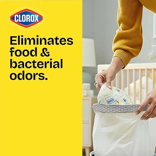 Glad Small Drawstring Trash Bags with Clorox, 4 Gal, Lemon Fresh Bleach, 34 Ct (Package May Vary) thumbnail 2