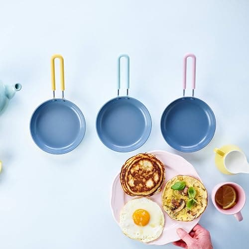 GreenPan Mini Healthy Ceramic Nonstick, 5" Round Egg Pan, PFAS-Free, Dishwasher Safe, Stay Cool Handle, Pink thumbnail 6