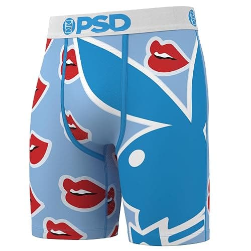 PSD Men's Playboy Bunny Boxer Briefs, Breathable Men's Underwear, Moisture-Wicking Fabric - Image 1