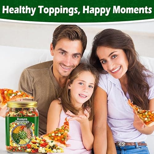 8oz Dried Ramen Toppings, 9 Dehydrated Vegetables for Instant Noodles & Miso Soup, Plant-Based Add-Ins for Chicken Soup, Veggie Salad & Vegan Ramen - Clean Label, Quick Prep thumbnail 5