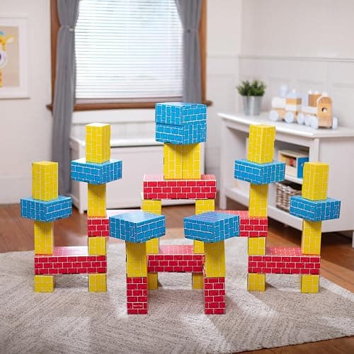 Melissa & Doug Jumbo Extra-Thick Cardboard Building Blocks - 40 Blocks in 3 Sizes thumbnail 9