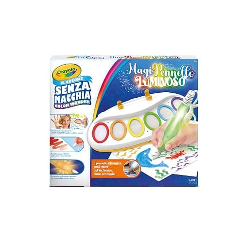 CRAYOLA Color Wonder MagiPennello Luminoso, Magic Light Brush, Set Pittura Senza Macchia, attività Creativa e Regalo per Bambini dai 3 Anni, 25-6000, Versione Italiana thumbnail 3