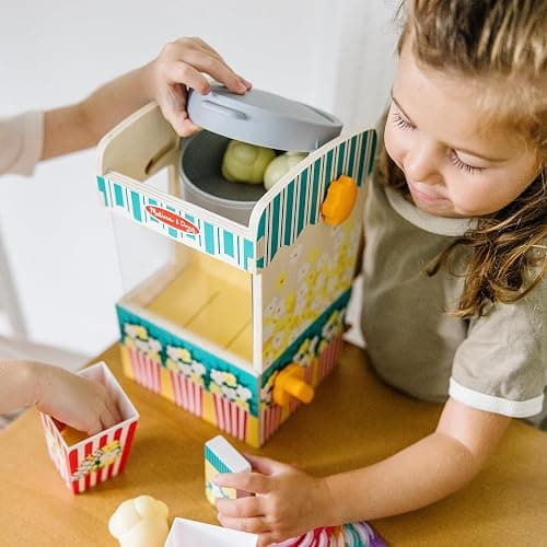 Melissa & Doug Fun at The Fair! Wooden Popcorn Popping Play Food Set - FSC Certified thumbnail 6