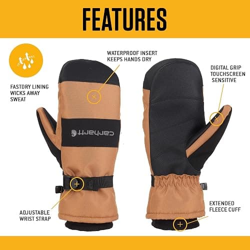 Carhartt mens W.p. Waterproof Insulated Gloves thumbnail 4