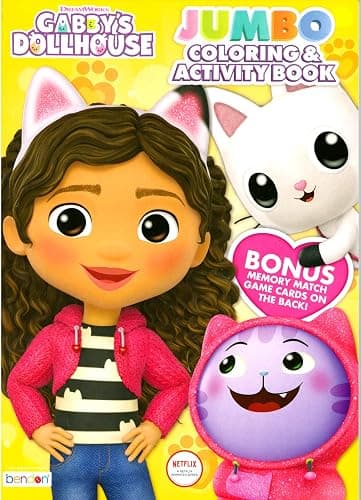 Gabby's Dollhouse Coloring Acitivty Book Set for Kids, Girls - Bundle with PlayPack, Kids Coloring Book and More thumbnail 2