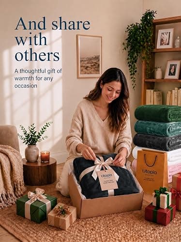 Utopia Bedding Ultra Soft Fleece Bed Blanket Throw Size Black (50x60 Inch) | Microfiber Plush Warm Lightweight Breathable Cozy Blanket Anti-Static, All Season Use, Gift for Women and Men thumbnail 8