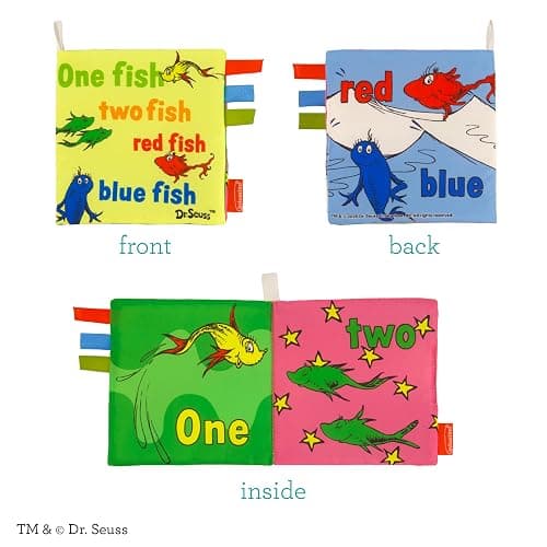 Infantino Soft Activity Books Dr. Seuss One Fish & Green Eggs, 2-Pack thumbnail 8