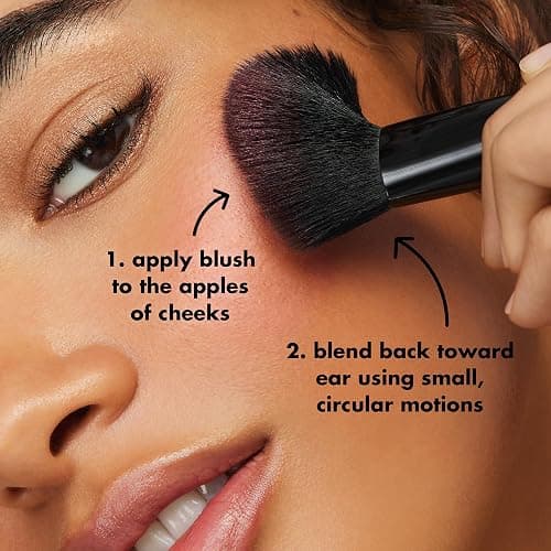 e.l.f. Angled Blush Brush, Face Makeup Brush For A Sculpted Look, Great For Cream, Liquid Or Powder Blush, Bronzers & more, Vegan & Cruelty-Free thumbnail 4